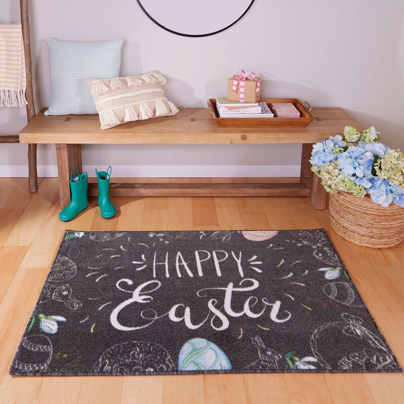 Prismatic Happy Easter Bath and Kitchen Mat Collection