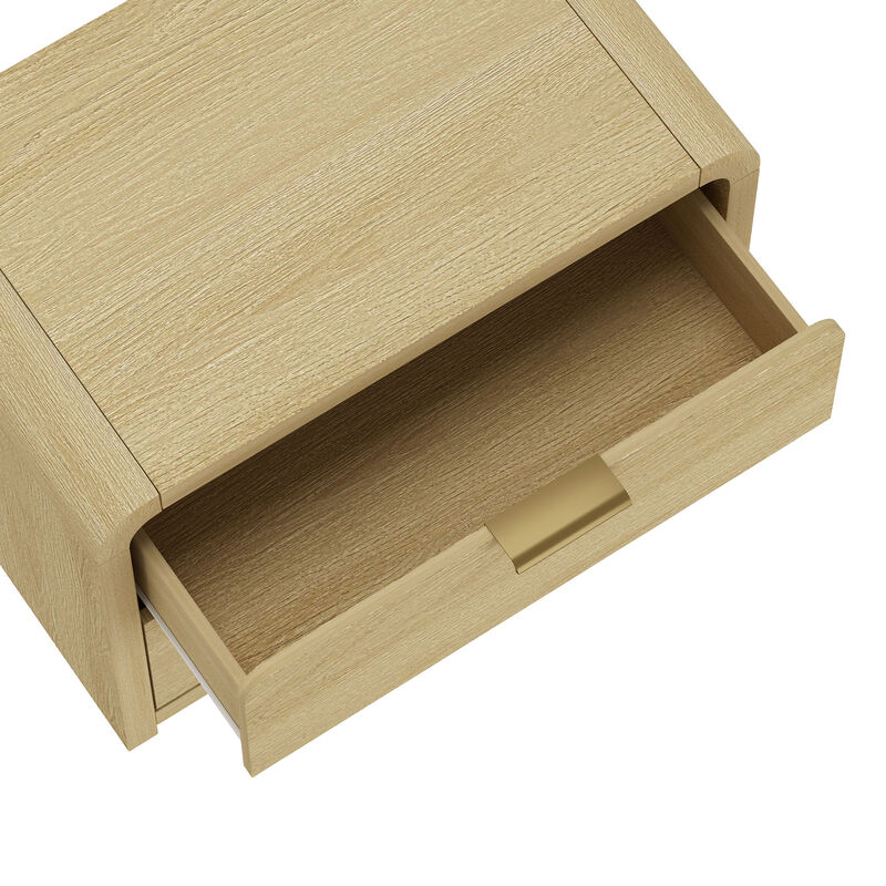 Grace Brown and Gold Nightstand