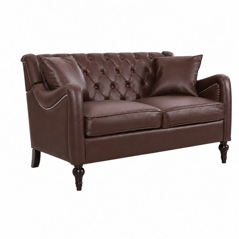 Nulin PU Leather Loveseat Sofa image number 7