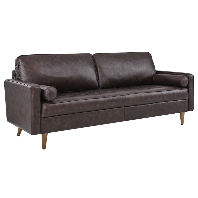 Valour 81" Leather Sofa image number 3
