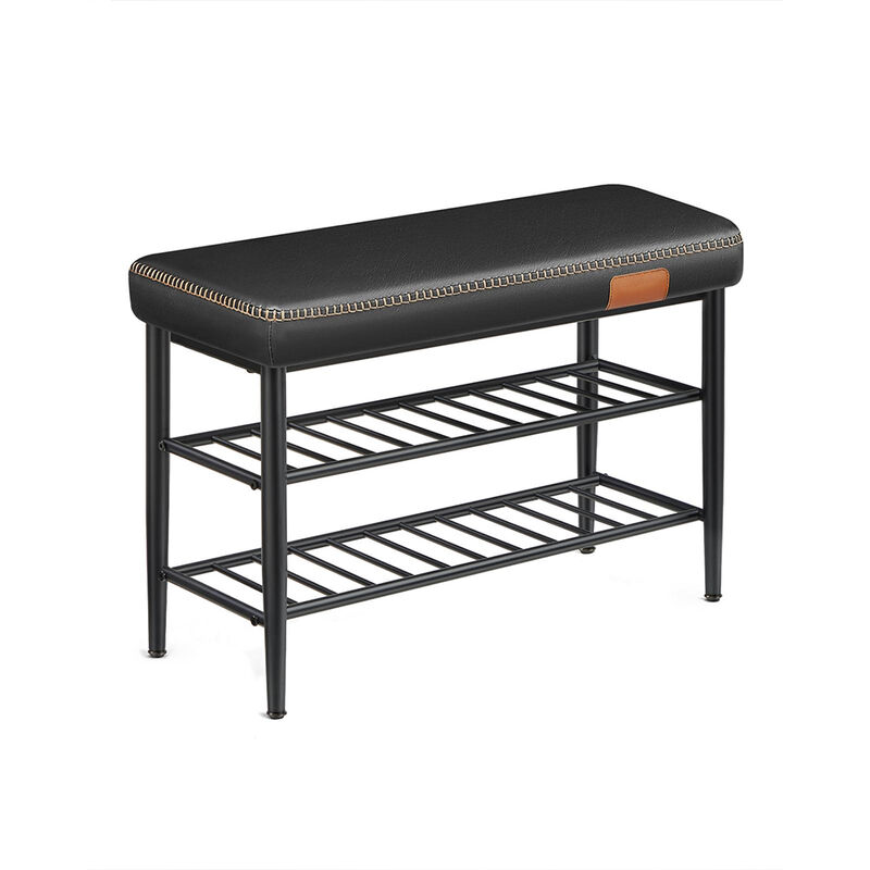 Shoe Bench with Metal Shelves: Stylish and Functional Storage for Organized Entryways image number 0