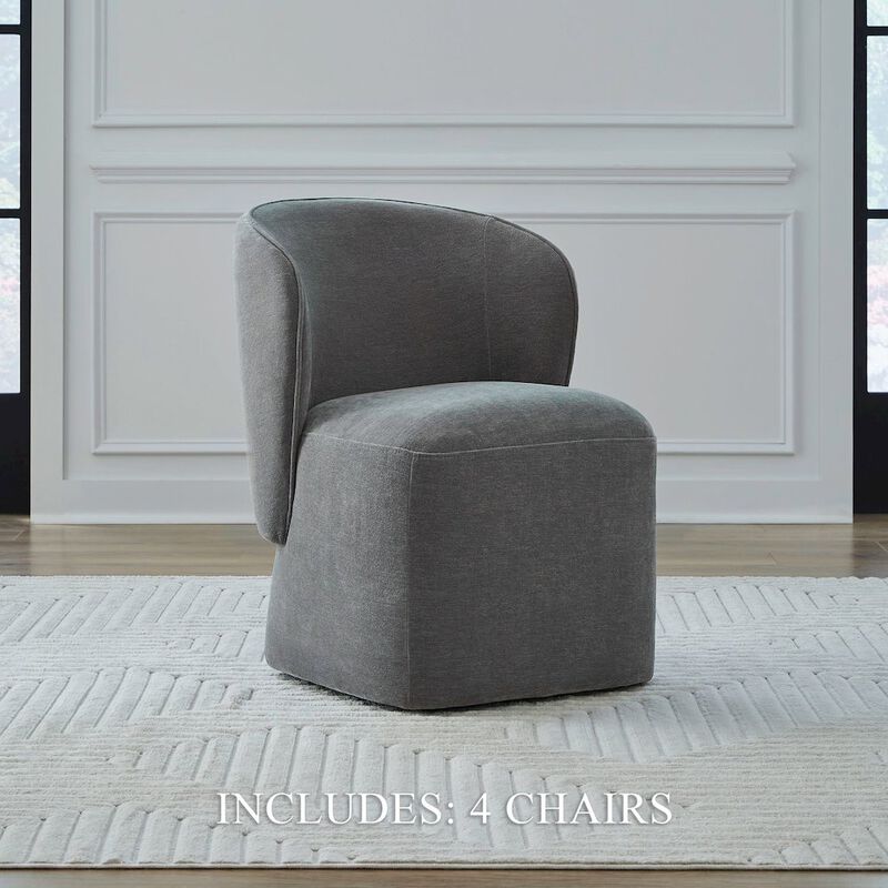 Liberty Furniture Accent Dining Chairs with Castors -Sapphire Upholstry - Set of Four image number 9