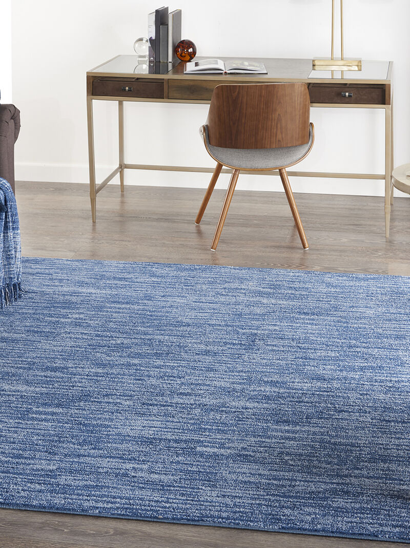 Nourison Essentials NRE01 Navy/Blue 5' x Square Rug image number 7