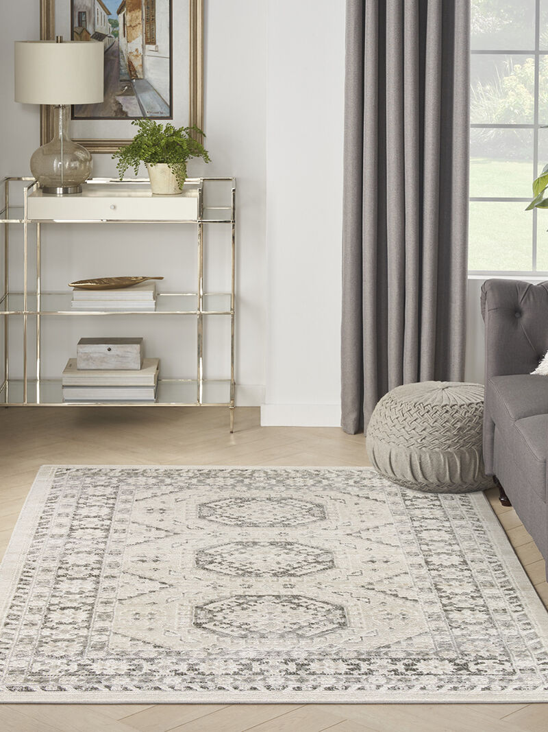 Serenity Home SRH01 Ivory/Gray 3'11" x 5'11" Rug