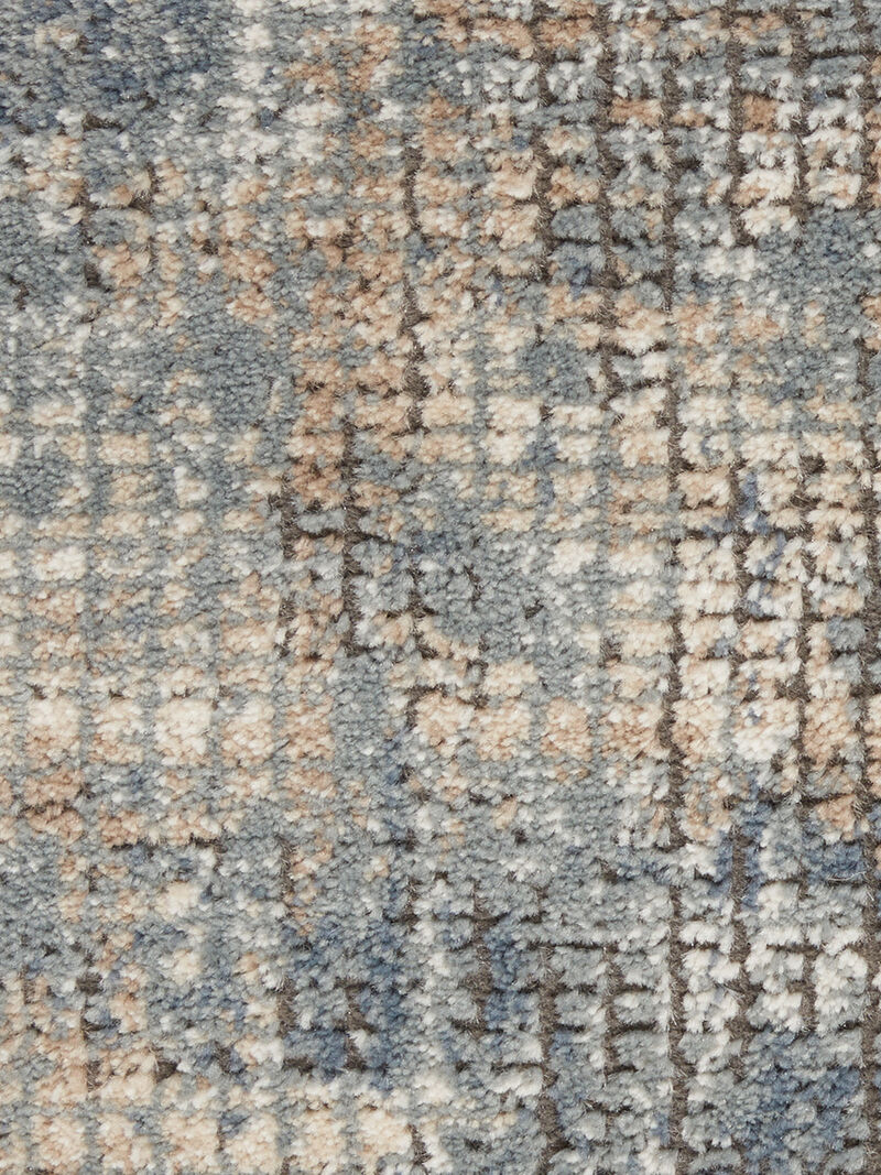 Quarry QUA02 Blue/Beige 3' x 5' Rug