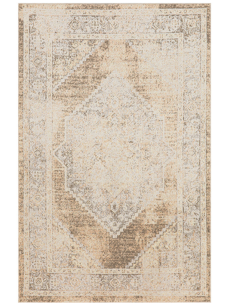 Astra Machine Washable ASW13 Beige 3'3" x 5' Rug