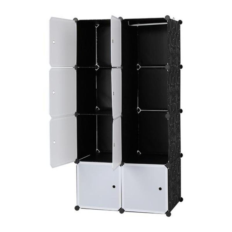 8-Cube Organizer with Stackable Storage Shelves for Versatile Home & Office Organization