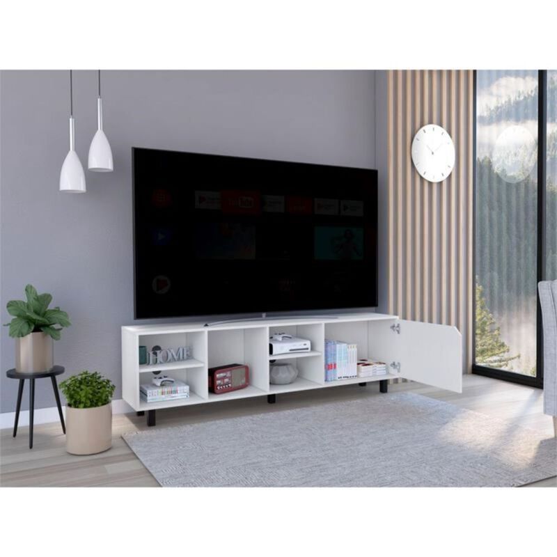Homezia Stylish and Fresh White Television Stand