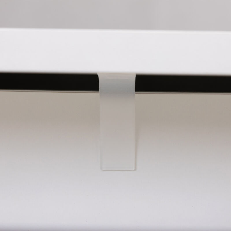 Streamdale 2-Drawer Nightstand with Solid Wood Legs, White/Walnut