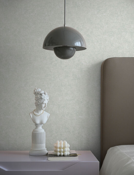 Beloit Light Grey Shimmer Linen Wallpaper (Set of 2)