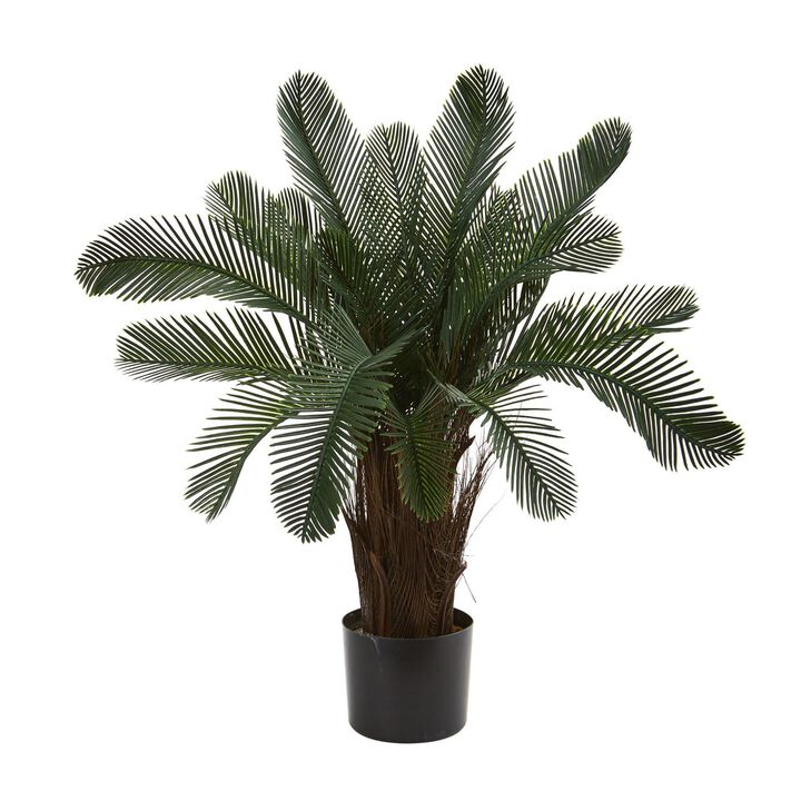 Nearly Natural 2-ft Cycas Tree UV Resistant (Indoor/Outdoor)