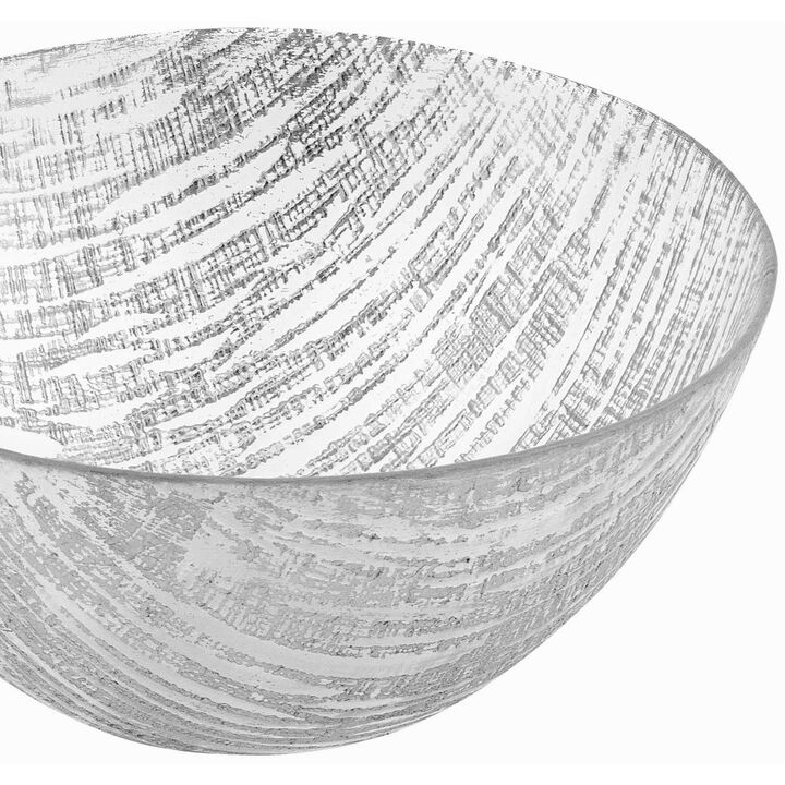 8" Glass Accent Bowl – Handcrafted for Salads, Snacks, or Decor