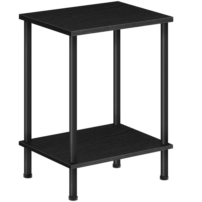 HOOBRO End Table, Small Side Table, Nightstand with 2-Layer Storage Shelves, Sofa Table for Small Spaces, Living Room, Bedroom,