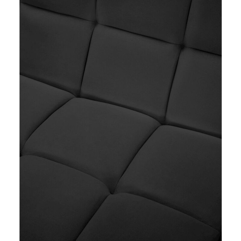 Meridian Furniture Relax Black Velvet Armless Chair