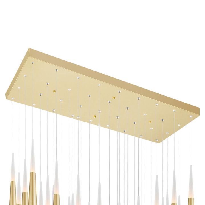 Andes LED Multi Light Pendant With Satin Gold Finish