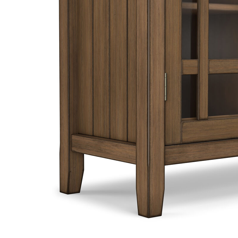Bedford SOLID WOOD 39 inch Wide Transitional Medium Storage Cabinet in Rustic Natural Aged Brown image number 9