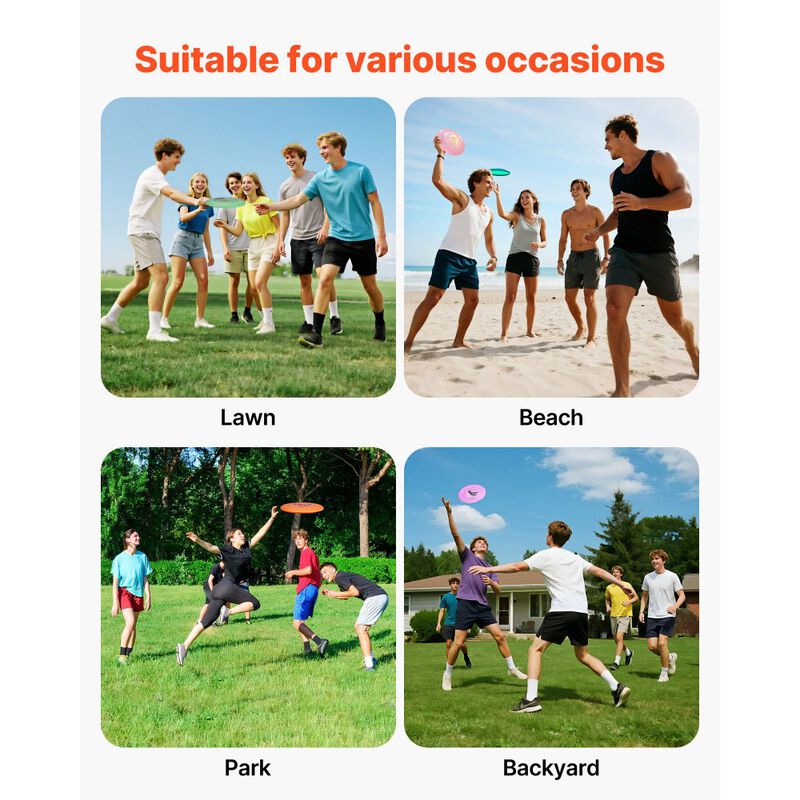 Disc Golf Set for Beginners, 5 PCS Discs with Mini Marker, Outdoor Lawn & Beach image number 3