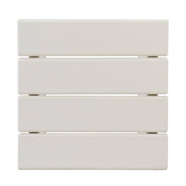 HDPE Square Side Table with Single Layer Design for Home or Garden