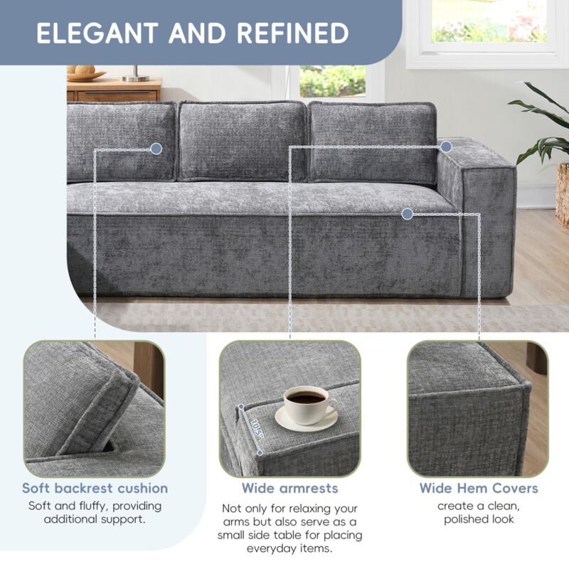 Fatbag Block Modular L-Shaped Sectional Sofa image number 5