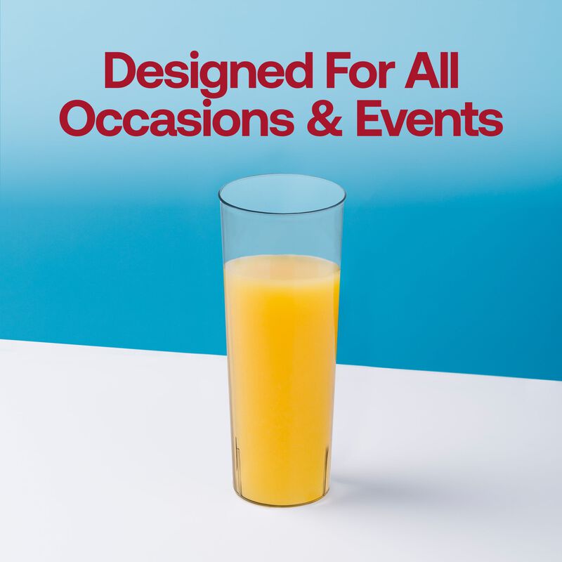 10 oz. Clear Round High Ball Plastic Cups (250 Cups) image number 6