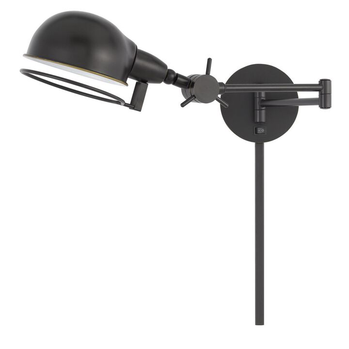 Kash 27 Inch Vintage Wall Lamp, Swing Arm, Adjustable Metal Shade