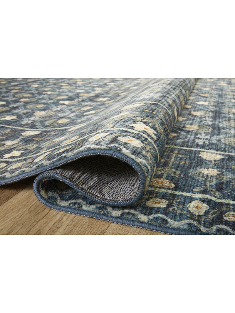 Eden EDE03 Lattice Indigo 7'6" x 9'6" Rug by Rifle Paper Co. x Loloi