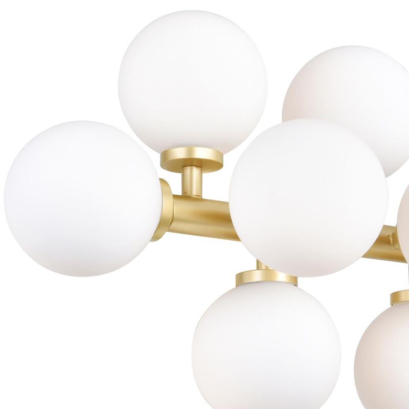 Arya 17 Light Wall Sconce With Satin Gold Finish