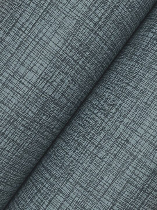 Crossover Blue Crosshatch Wallpaper
