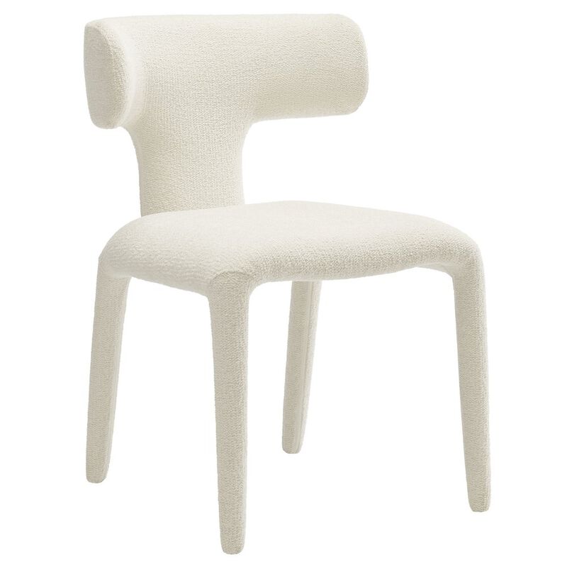 Stellan Curved Back Boucle Upholstered Dining Chair Set of 2 image number 3