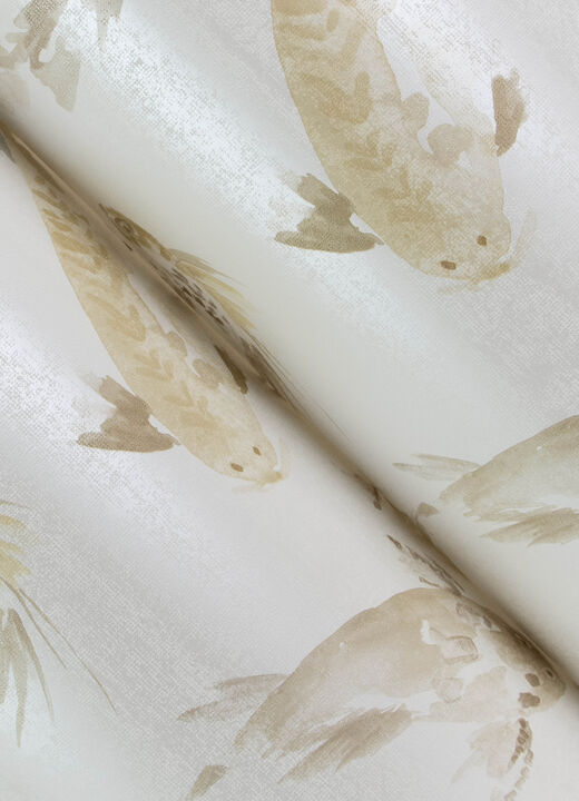 Koi Metallic Fish Wallpaper
