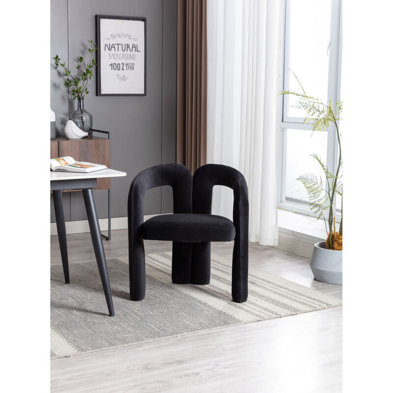Streamdale Modern Fabric Upholstered Dining Chairs (Set of 2) image number 7