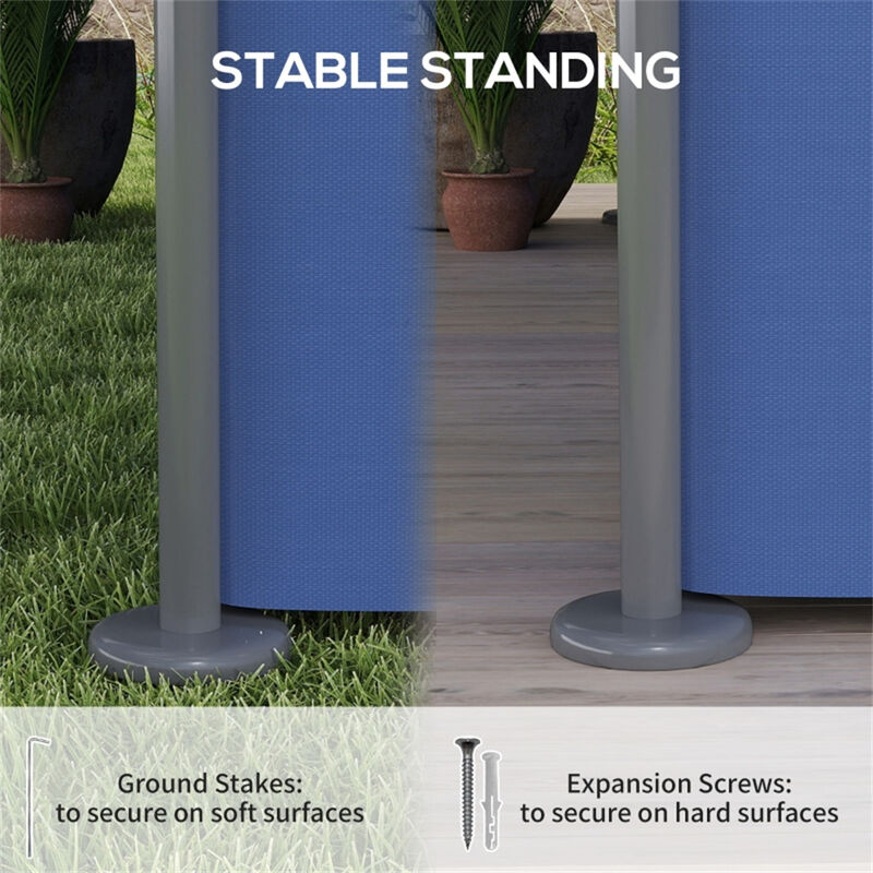 Large Party Tent with Durable Frame for Backyard Events & Outdoor Parties