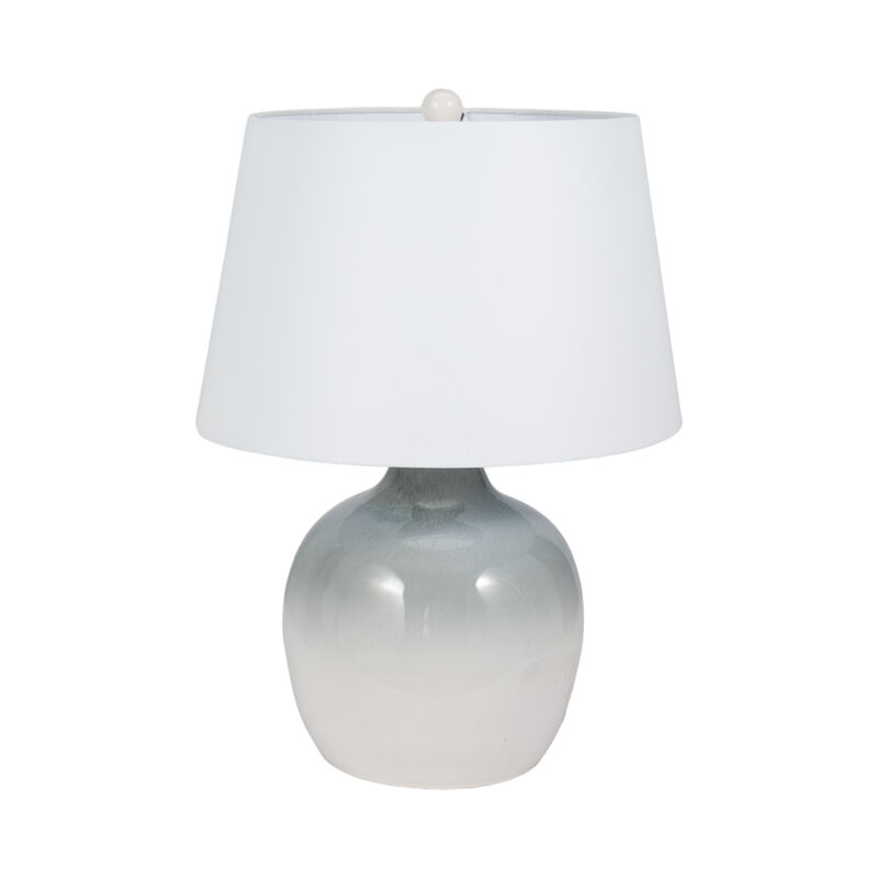 27" Reactive Finish Table Lamp, Blue/white image number 2