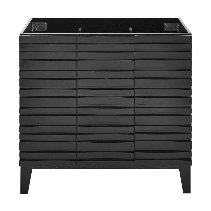 Swiss Madison Cascade 36" Bathroom Vanity in Black Cabinet Only image number 0