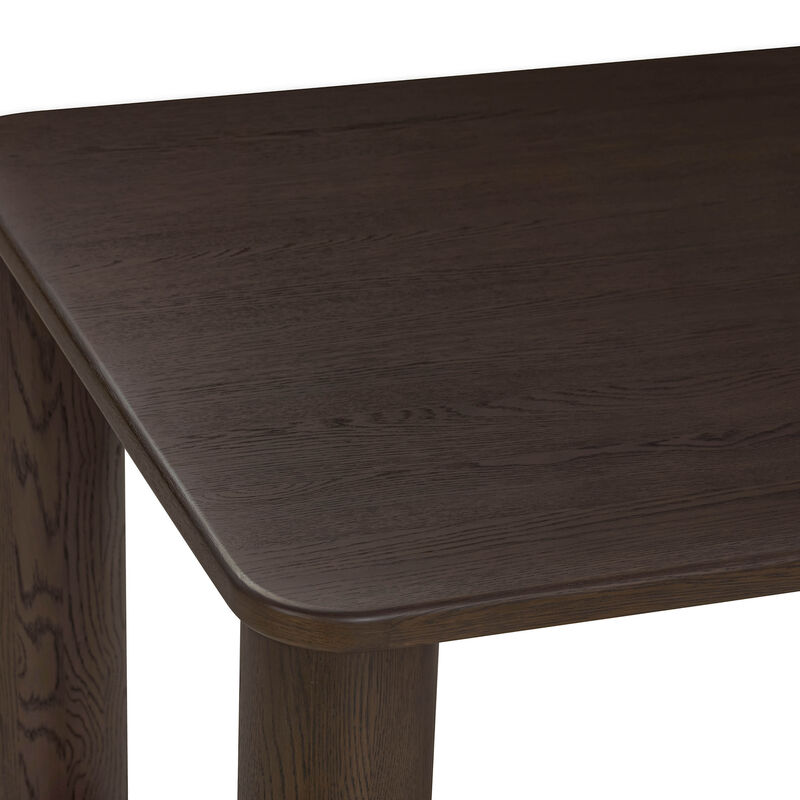 Akola Dark Brown Oak Dining Table image number 5