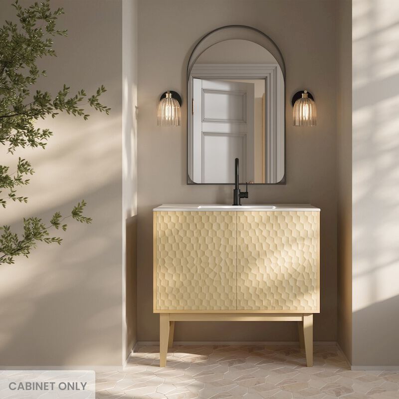 Bosse 36" Freestanding Bathroom Vanity Cabinet without Top in Natural Oak image number 1