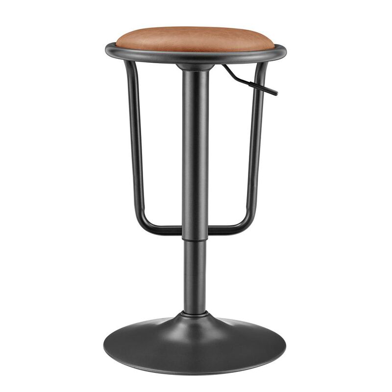 Elijah PU Gaslift Bar Stool, (Set of 2)