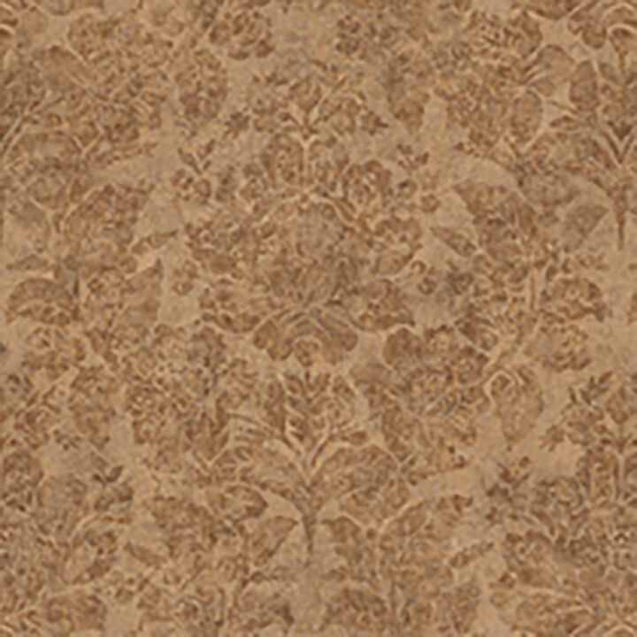 Genoa Brown Damask Wallpaper