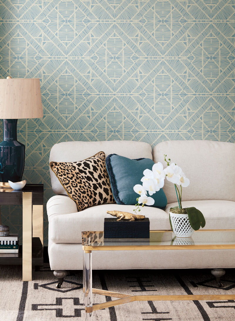Diamond Macrame Blue Wallpaper image number 2
