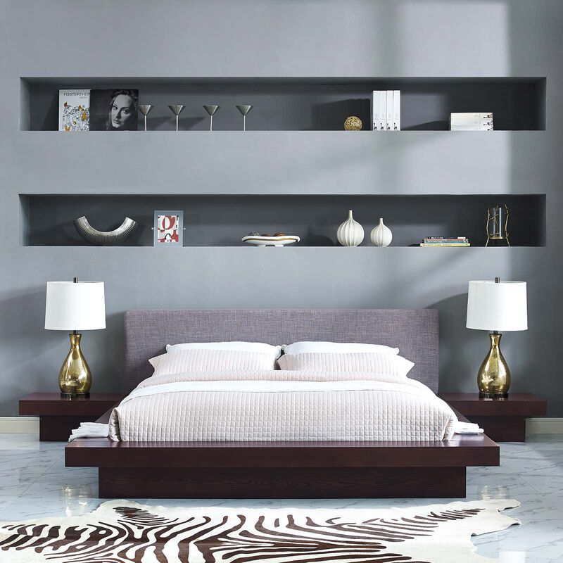 Modway - Freja 3 Piece Queen Fabric Bedroom Set image number 1