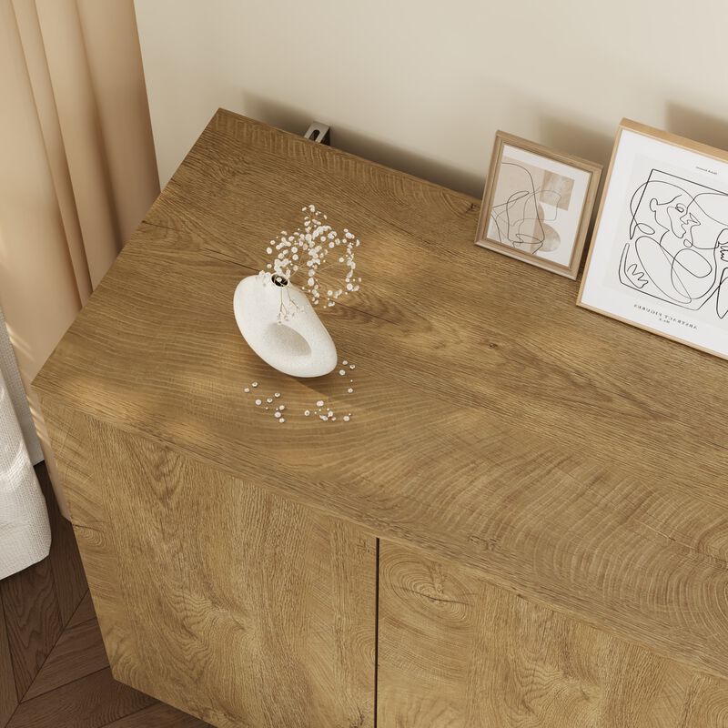 Rozax Wood Sideboard Buffet Cabinet image number 6
