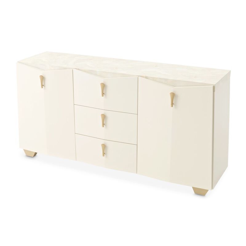 Michael Amini Fantosini Sideboard - Creamy Pearl image number 4