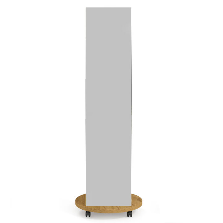 Entryway Coat Tree with Full-Length Mirror and 3 Hanging Hooks