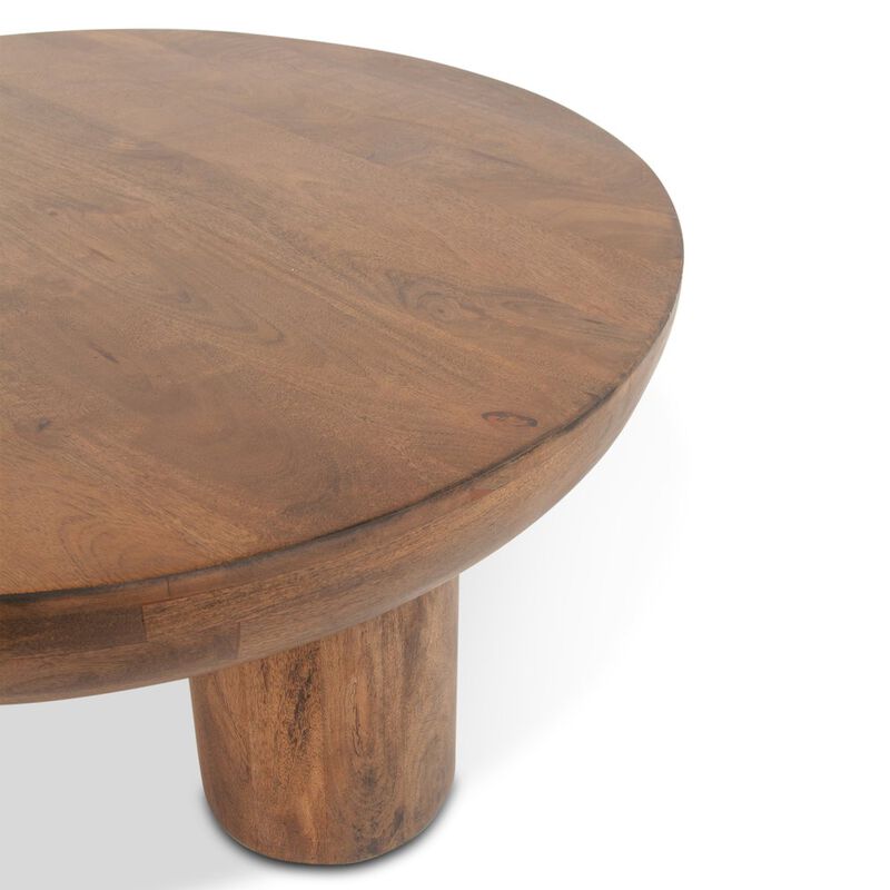 World Interiors Noto 39" Coffee Table in Acorn Brown image number 3