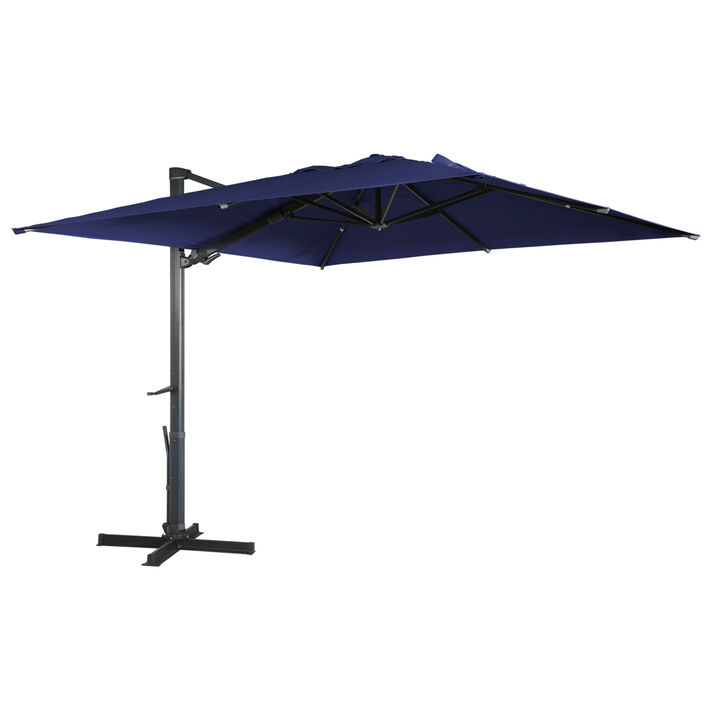 MONDAWE 10ft Square Cantilever Patio Umbrella for Outdoor Shade