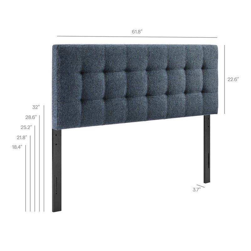 Lily Upholstered Queen Size Headboard image number 1