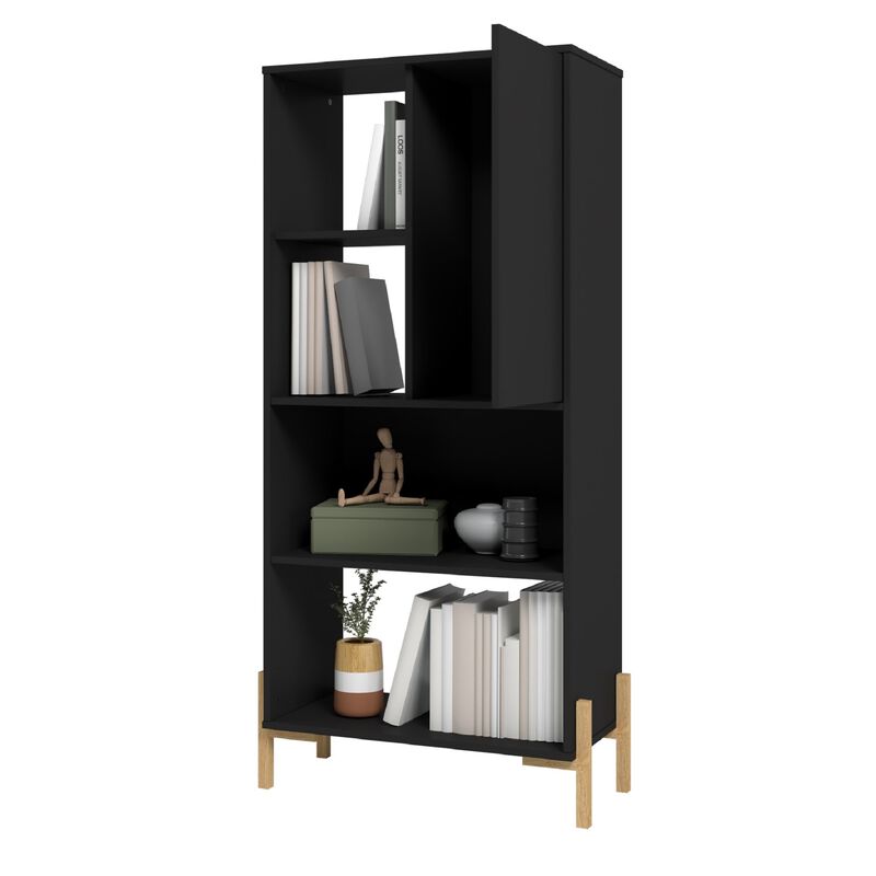 Bowery Black Bookcase
