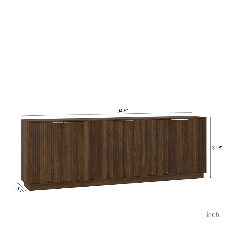 Zunsos Large Sideboard Modern Buffet Cabinet image number 7