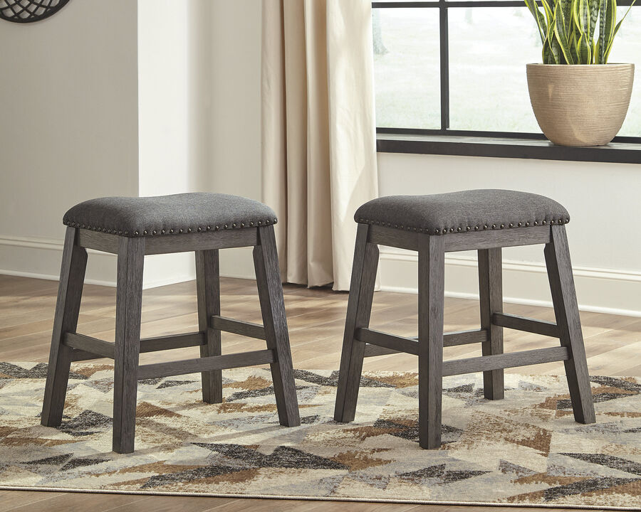 Caitbrook Counter Height Backless Bar Stool (Set of 2)