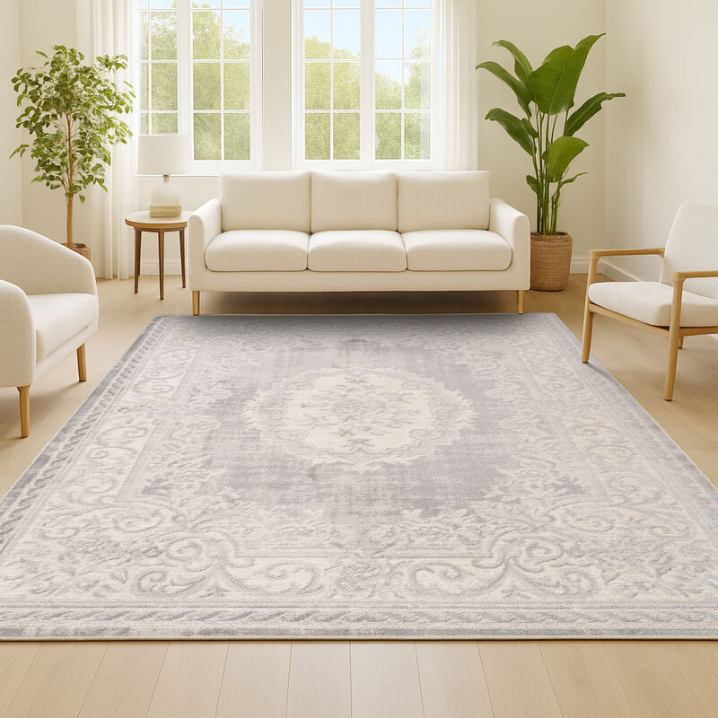 Rosalia Cottage Medallion Area Rug